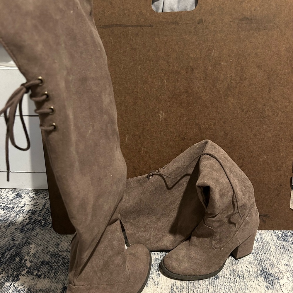 Women's Suede Knee-High Boots